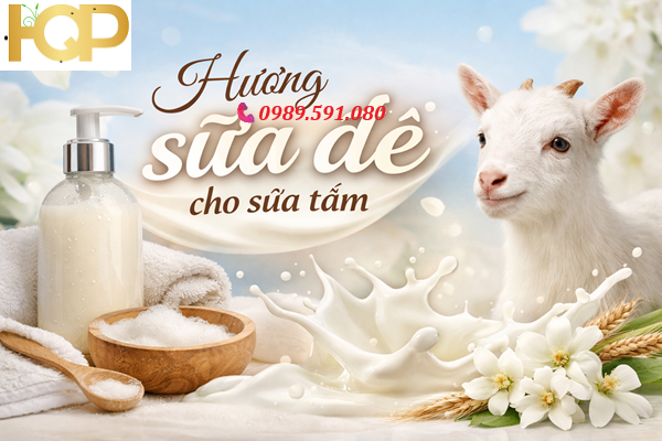 Hương sữa dê tạo mùi thơm cho sữa tắm, sữa dưỡng thể