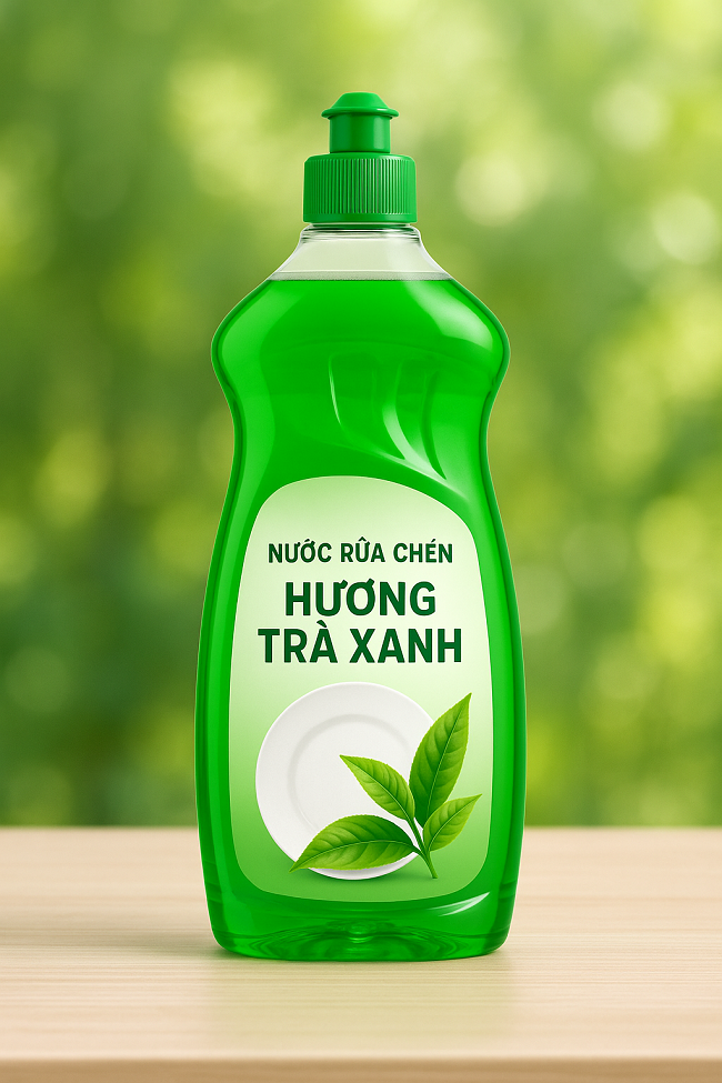Hương trà xanh dùng tạo mùi thơm nước rửa chén, lau sàn