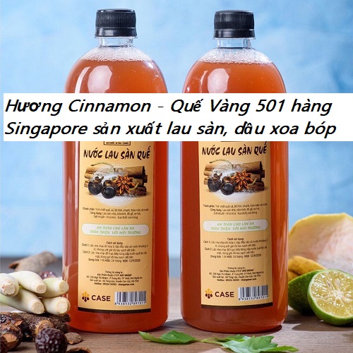 Hương Cinnamon - Quế Vàng 501 hàng Singapore sản xuất lau sàn, dầu xoa bóp