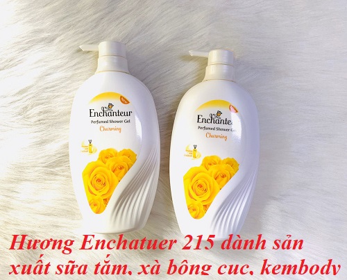 Hương Enchatuer 215 dành sản xuất sữa tắm, xà bông cục, kembody