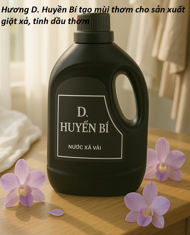 Hương D. Huyền Bí tạo mùi thơm cho sản xuất giặt xả, tinh dầu thơm