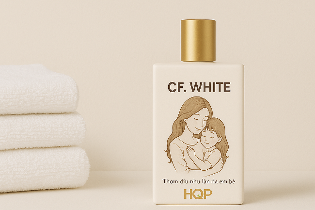 Hương CF. White tạo mùi thơm cho giặt xả, tinh dầu xịt thơm