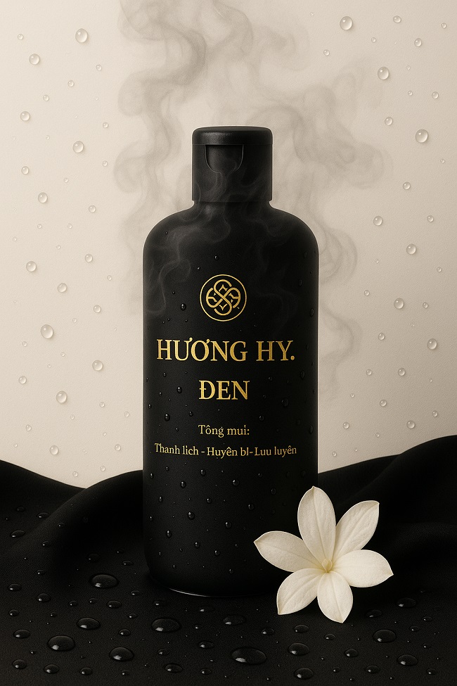 Hương Hy. Đen tông nước hoa tạo mùi thơm cho giặt xả, tinh dầu thơm