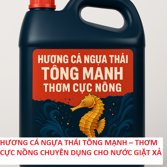 HƯƠNG CÁ NGỰA THÁI TÔNG MẠNH – THƠM CỰC NỒNG CHUYÊN DỤNG CHO NƯỚC GIẶT XẢ