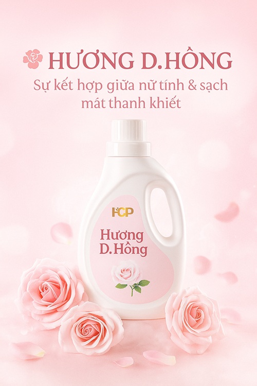 Hương D. Hồng tạo mùi thơm cho nước giặt xả, tinh dầu xịt thơm