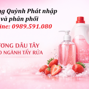 Hương dâu tây cho nước rửa tay, rửa chén, lau sàn & tẩy rửa gia dụng