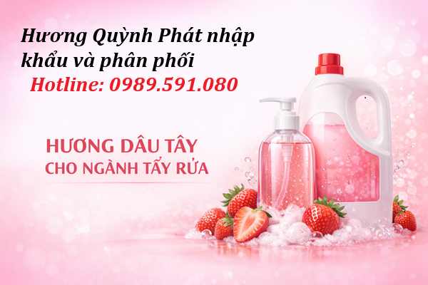Hương dâu tây cho nước rửa tay, rửa chén, lau sàn & tẩy rửa gia dụng