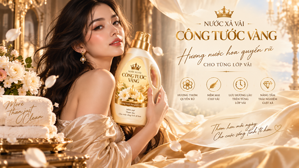 Công Tước Vàng – Dấu ấn hương nước hoa La Mã quyến rũ cho dòng giặt xả